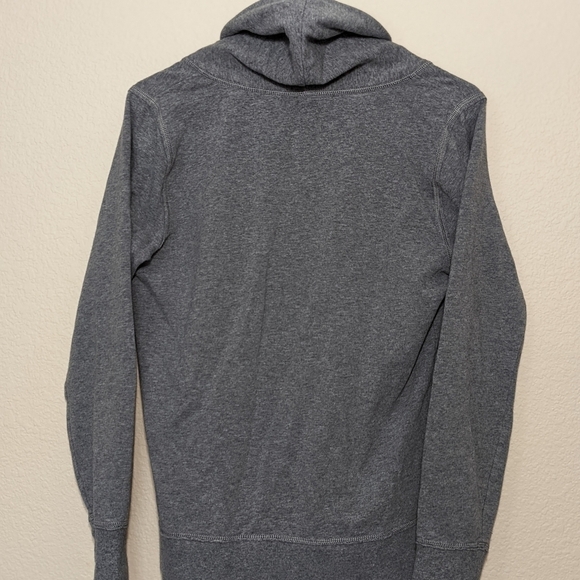 Eddie Bauer Grey Pullover V-Neck Sweatshirt with Front Pouch - Picture 6 of 7